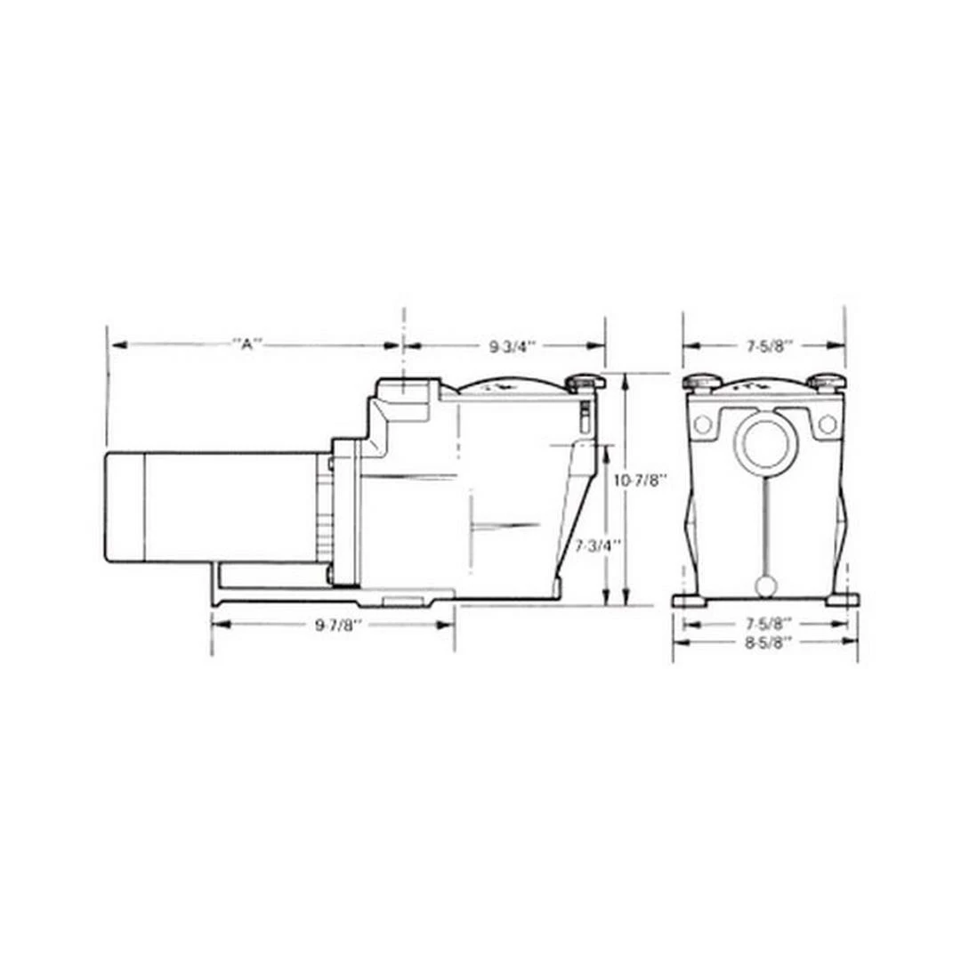 Hayward - W3SP2605X7 Super Pump Single Speed 3/4HP Pool Pump, 115/230V 5 Hayward - W3SP2605X7 Super Pump Single Speed 3/4HP Pool Pump, 115/230V - Image 3