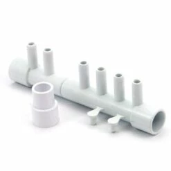 Waterway - Manifold, 1/2 Inch S X 1/2 Inch S X (6) 3/8 Inch SB (w/ (1) 1/2 Inch Plug & (2) 3/8 Inch Plugs