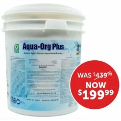 Pyrock Chemical - Aqua-Org Plus Calcium Hypochlorite Granules, 55 Lbs