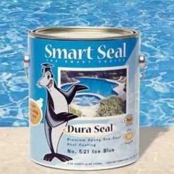 Smart Seal - Aqua Seal Acrylic Pool Paint, 1 Gallon, Ice Blue