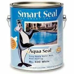 Smart Seal - Aqua Seal Acrylic Pool Paint, 1 Gallon, White