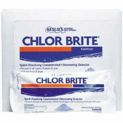 Leslie's - Chlor Brite Sodium Dichlor Granular Chlorine Pool Shock 1 Lb. Bags, 12-Pack
