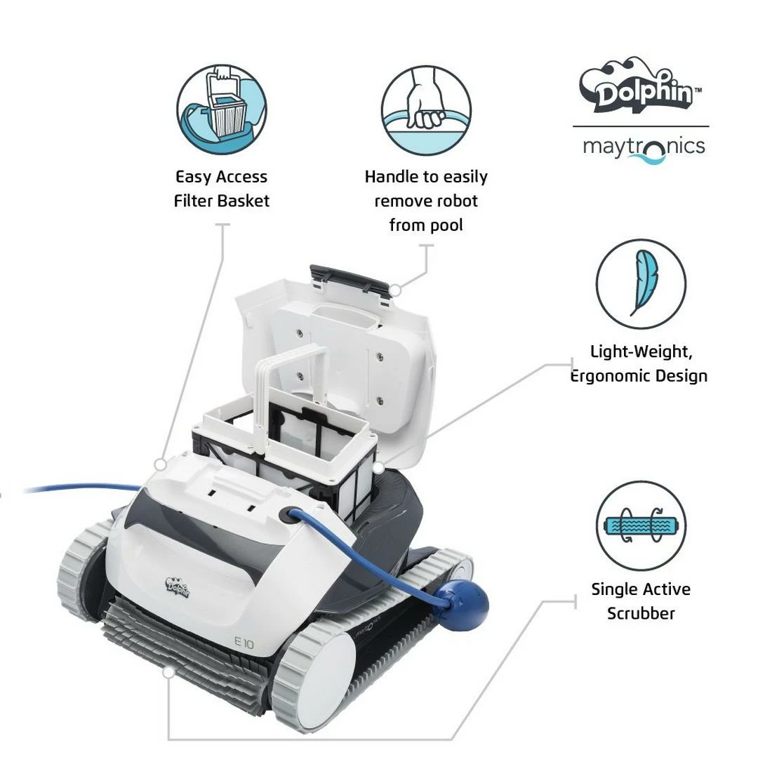 Dolphin - E10 Above Ground Robotic Pool Cleaner 7 Dolphin - E10 Above Ground Robotic Pool Cleaner - Image 5