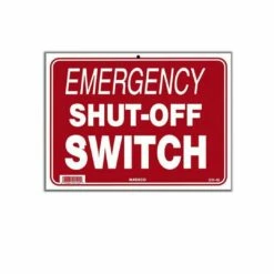 National Stock Sign - Emergency Shut Off Switch- Sign