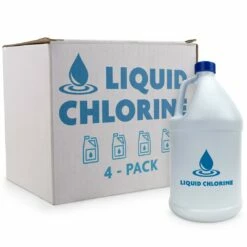Liquid Chlorine 4-Pack Of 1 Gallon Bottles