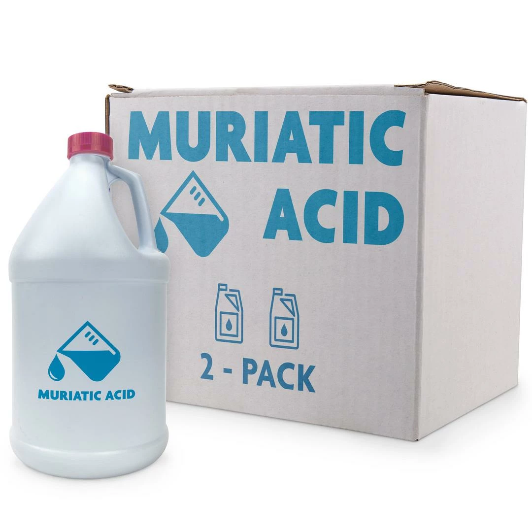 Muriatic Acid 2-Pack Of 1 Gallon Bottles 3 Muriatic Acid 2-Pack Of 1 Gallon Bottles