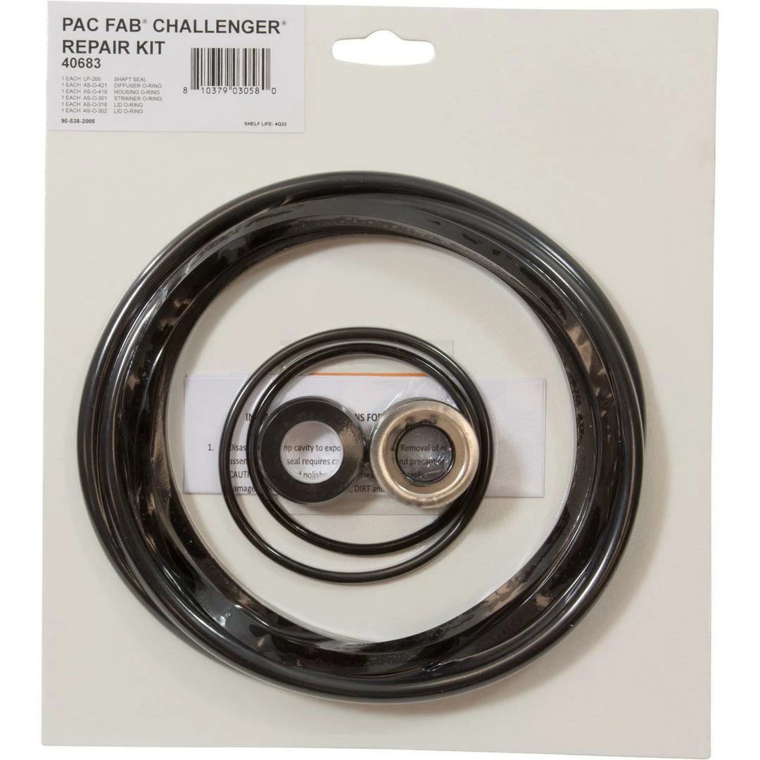 All Seals - O-Ring Kit Pac Fab Challenger Pump Rebuild Kit 4 All Seals - O-Ring Kit Pac Fab Challenger Pump Rebuild Kit - Image 2