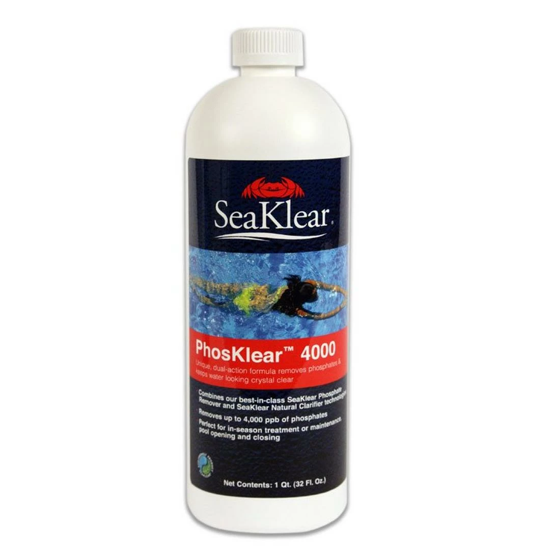 Seaklear - PhosKlear 4000 Dual-Action Algaecide Prevention Formula, 1 Qt 3 Seaklear - PhosKlear 4000 Dual-Action Algaecide Prevention Formula, 1 Qt