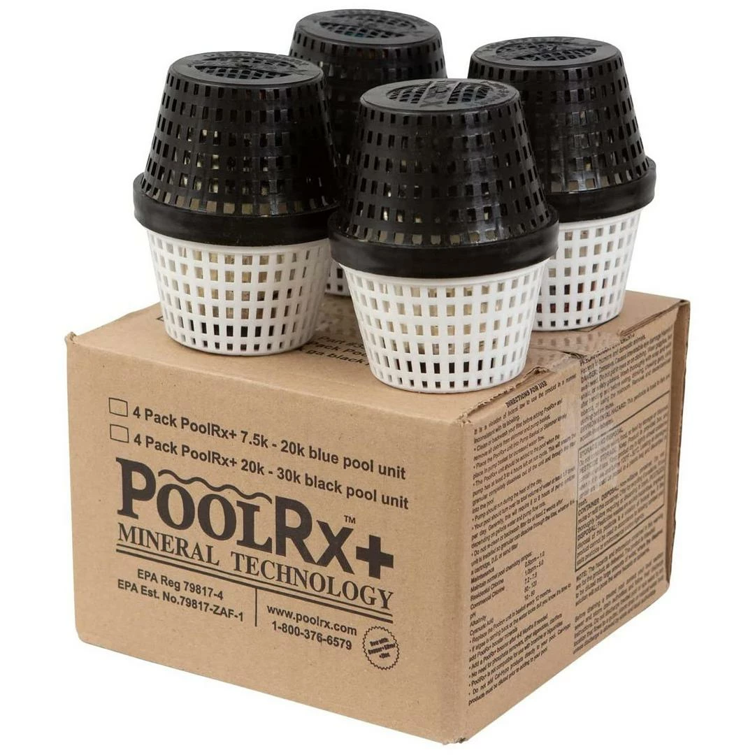 PoolRx - PoolRx+ Black Mineral Unit For 20,000 To 30,000 Gallons, 4-Pack 3 PoolRx - PoolRx+ Black Mineral Unit For 20,000 To 30,000 Gallons, 4-Pack