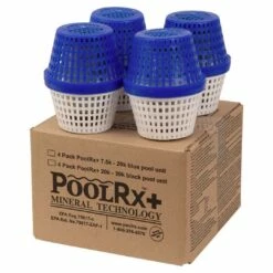 PoolRx - PoolRx+ Blue Mineral Unit For 7,500 To 20,000 Gallons, 4-Pack