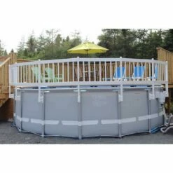 Vinyl Works Of Canada - Resin Above Ground Pool Fence Kit, 3 Sections 10 Vinyl Works Of Canada - Resin Above Ground Pool Fence Kit, 3 Sections -Hayward Shop Premium 24in Resin Above Ground Pool Fence Kits 3