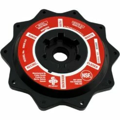 Praher Canada Ltd E-6-S2B Cover, Praher ABS 2" Top/Side Mount Valves, Black