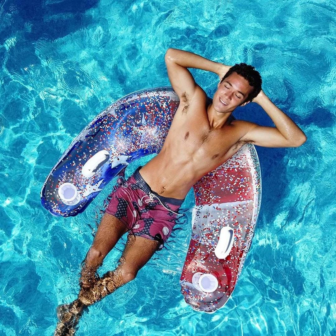 Pool Candy - Stars & Stripes Inflatable Glitter Sun Chair 5 Pool Candy - Stars & Stripes Inflatable Glitter Sun Chair - Image 3