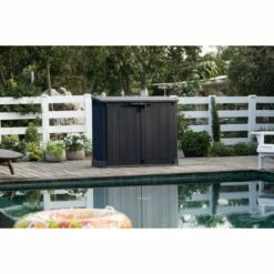 Keter - Store-It-Prime Resin Storage Shed, Black -Hayward Shop Store It Prime Resin Storage Shed Black 2