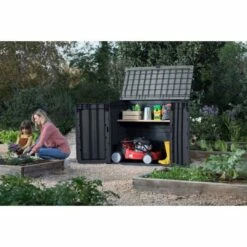Keter - Store-It-Prime Resin Storage Shed, Black -Hayward Shop Store It Prime Resin Storage Shed Black 3