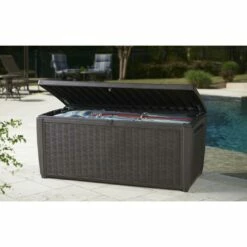 Keter - Sumatra Brown 135 Gallon Deck Box -Hayward Shop Sumatra Brown 135 Gallon Deck Box 2