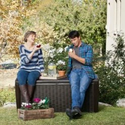 Keter - Sumatra Brown 135 Gallon Deck Box -Hayward Shop Sumatra Brown 135 Gallon Deck Box 4