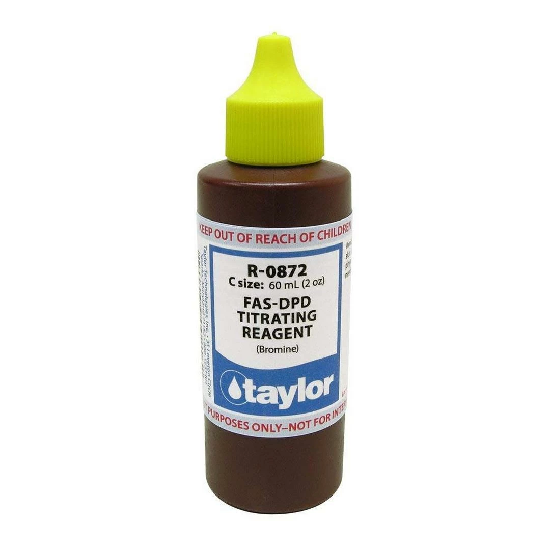 Taylor - Taylor Reagent Refills, FAS-DPD Titrating Reagent (Bromine) 2 Oz Bottle 3 Taylor - Taylor Reagent Refills, FAS-DPD Titrating Reagent (Bromine) 2 Oz Bottle