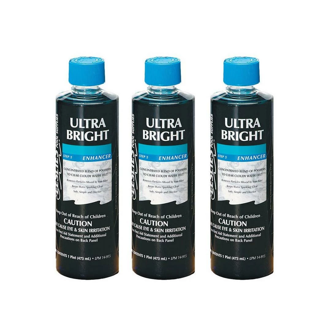 Leslie's - Ultra Bright Pool Water Clarifier 1 Pint, 3-Pack 3 Leslie's - Ultra Bright Pool Water Clarifier 1 Pint, 3-Pack