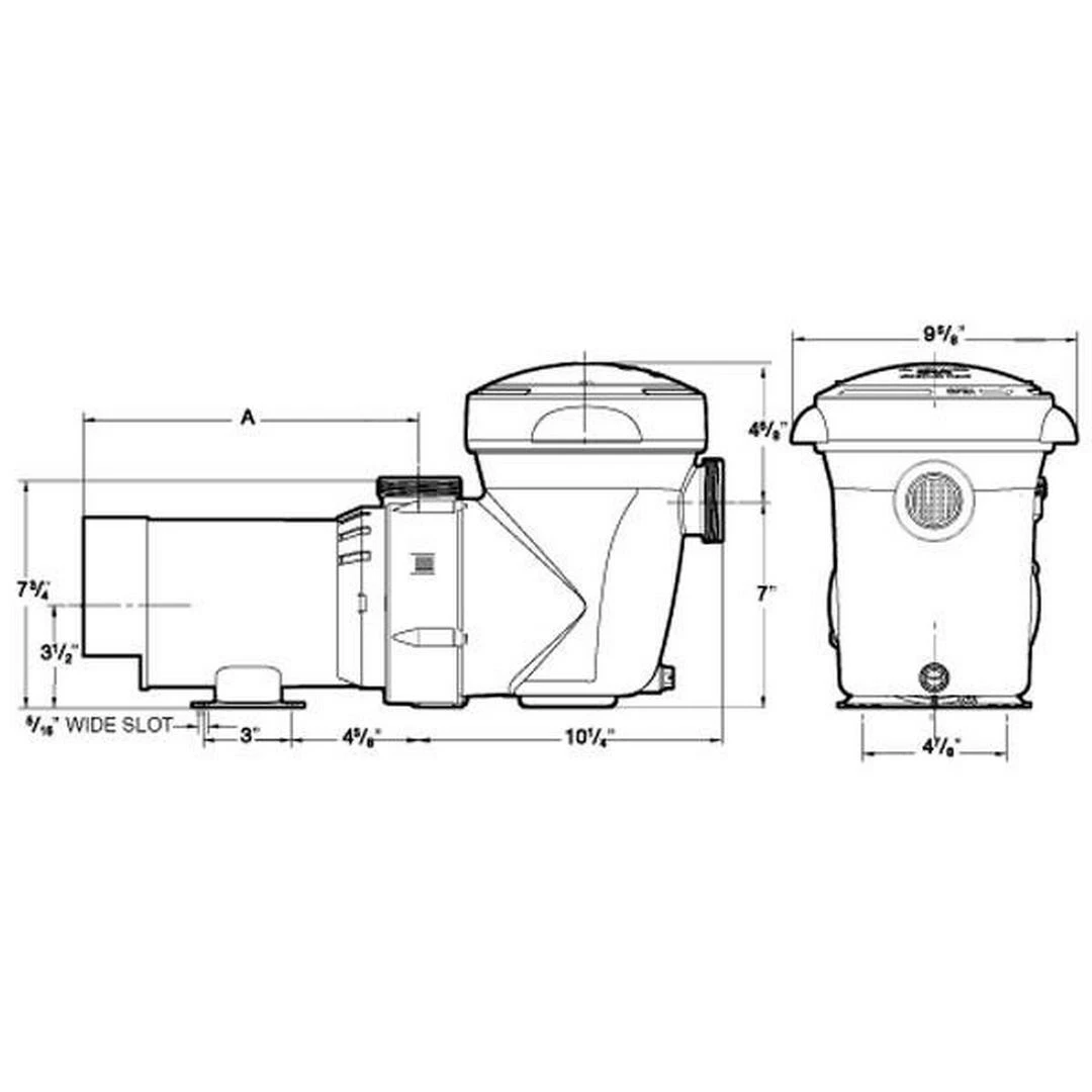 Hayward - W3SP1592 PowerFlo Matrix 1 HP Above Ground Pool Pump, 115V 4 Hayward - W3SP1592 PowerFlo Matrix 1 HP Above Ground Pool Pump, 115V - Image 2
