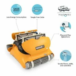 Dolphin - Wave 60 Commercial Robotic Pool Cleaner With Caddy -Hayward Shop Wave 60 Commercial Robotic Pool Cleaner with Caddy 4