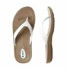 Okabashi - Flip Flops Breeze Toffee/White, Medium -Hayward Shop White