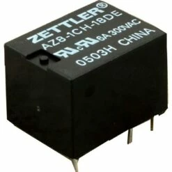 Zettler AZ8-1CH-18DE Relay, Zettler, Single Pole Double Throw, 6A, 18vdc